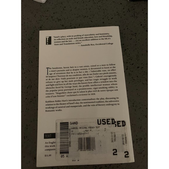 Gabriel: The Original French Text Paperback by George Sand - Picture 2 of 2